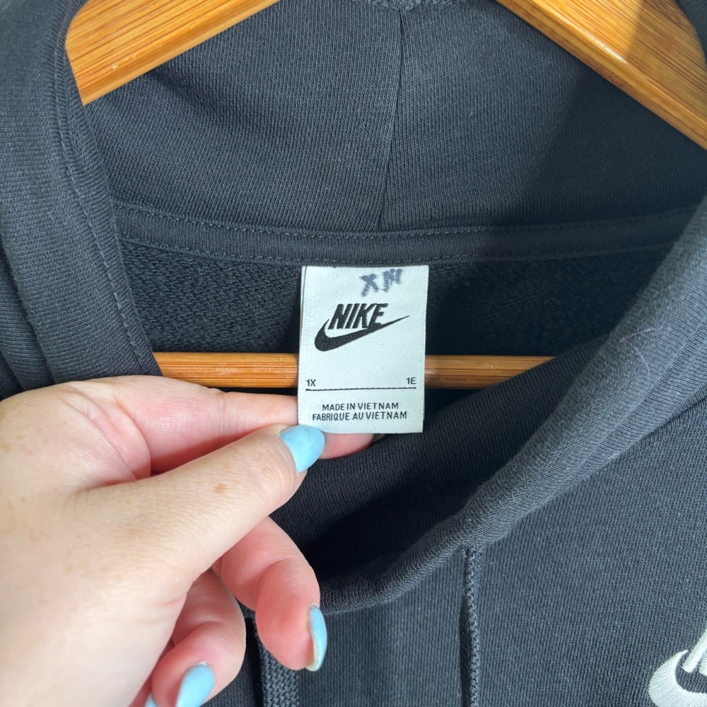 Nike Women's Club Fleece Mock Neck Oversized Hoodie Plus Size 1x - Picture 5 of 10